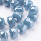 Chapelets de perles en verre opaque électrolytique EGLA-J145-PL10mm-A02-3