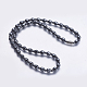 Colliers de perles en hématite synthétique sans magnétiques NJEW-K096-03C-1