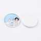 Tempered Glass Cabochons GGLA-33D-18-1
