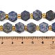 Natürliche blaue Fleck Jaspis Perlen Stränge&nbsp;G-F833-B16-01-4