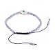 Verstellbarer Nylonfaden geflochtene Perlen Armbänder BJEW-JB04370-03-3