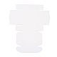 創造的な折りたたみ結婚式のキャンディー厚紙箱  小さな紙のギフトボックス  手作り石鹸と装身具用  フラミンゴ模様  7.7x7.6x3.1cm  展開：24x20x0.05cm CON-I011-01B-2
