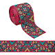 Ethnic Style Polyester Ribbon OCOR-WH0079-68-1