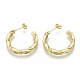 Brass Stud Earrings EJEW-S201-227G-NF-2