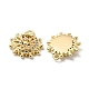 Brass Micro Pave Clear Cubic Zirconia Charms KK-H460-28G-2