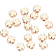 BENECREAT 20PCS 18K Gold Plated Spacer Beads Clover Shape Brass Beads for Bracelet Necklace DIY Jewelry Making - 5x5x3mm KK-BC0005-35G-3