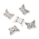 Antique Silver Plated Tibetan Style Butterfly Slide Charms X-TIBE-4818-AS-FF-1