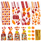 Sacchetti di caramelle di plastica rettangolari benecreat per il giorno del ringraziamento CON-BC0007-06-1