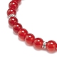 Ensemble de bracelets extensibles en perles rondes avec pierres précieuses mélangées naturelles 7pcs 7 styles BJEW-JB08917-5