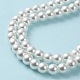 Chapelets de perles rondes en verre peint HY-Q003-6mm-01-4