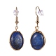 Natural Lapis Lazuli Pendant Jewelry Sets SJEW-JS01130-03-9