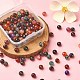 130 brins de perles d'agate multicolores naturelles teintes G-YW0001-29A-5