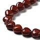 Natürliche rote Jaspis Perlen Stränge G-B022-07A-4