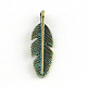 Leaf Zinc Alloy Pendants PALLOY-R065-188-LF-1