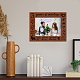 FINGERINSPIRE 3 Years of Marriage Engraved Leather Picture Frame AJEW-WH0320-01G-5