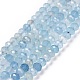 Chapelets de perles en aigue-marine naturelle G-H278-05-1
