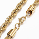304 Stainless Steel Chain Necklaces and Bracelets Jewelry Sets SJEW-L186-01G-4