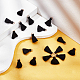 Sunnyclue 1 boîte de 100 mini pompons en coton noir - Petits pompons courts en fil de coton - Pompons mala artisanaux pour boucles d'oreilles FIND-SC0003-23-4