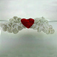 Mignon de conception d'aile d'ange crochet fait main costume de bébé accessoires de photographie AJEW-R030-13-2
