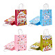 Mega Pet 18Pcs 6 Style Rectangle with Word Happy Birthday Kraft Paper Bags CARB-MP0001-01-2