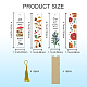 Globleland 1 Set Mushroom & Flower Pattern Acrylic Bookmarks DIY-GL0004-42B-3