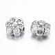 Lovely Flower Tibetan Style Alloy Beads for Mother's Day Gifts Making X-LF0252Y-2