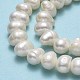 Hebras de perlas de agua dulce cultivadas naturales PEAR-F018-17D-02-4