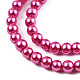 Chapelets de perles rondes en verre peint X-HY-Q003-6mm-10-2
