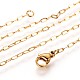 304 Stainless Steel Cable Chains Necklaces MAK-L015-37A-2