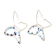 Schmetterlings-Glasperlen-Ohrringe für Mädchenfrauen EJEW-JE04657-5
