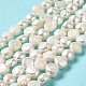Fili di perle di perle d'acqua dolce coltivate naturali PEAR-E017-07-2
