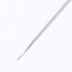 鉄の開いたビーズ針  DIYジュエリーツール  プラチナ  10~11x0.01cm IFIN-P036-01A-2