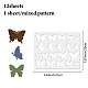 12 stücke 12 stile haustier kunststoff aushöhlen zeichnung malschablonen vorlagen DIY-WH0470-001-2