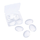 Transparentes Glas Cabochons mit flachem Rücken GGLA-TA0001-02-40x30-1