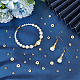 BENECREAT 140Pcs 5 Sizes 18K Gold Plated Brass Beads KK-BC0012-78-5