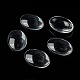 Transparent Oval Glass Cabochons GGLA-R022-30x22-5
