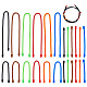 CRASPIRE 24Pcs 24 Style Reusable Silicone Cable Tie AJEW-CP0001-94-1