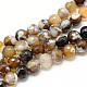 Colored Natural Fire Crackle Agate Beads Strands X-G-R176-8mm-08-1