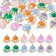 Pandahall 36Pcs 6 Colors Transparent Glass Pendants FIND-TA0002-04-3