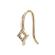 Brass Micro Pave Cubic Zirconia Earring Hooks X-KK-T063-018-NF-4
