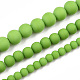 Opache perle di vetro fili GLAA-T032-P6mm-MD06-4