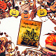 Globleland halloween horror house timbri trasparenti per fai da te scrapbooking halloween castello sfondo silicone trasparente sigilli per timbri 15x15 cm trasparente francobolli per carte che fanno diario decorazione della casa DIY-WH0372-0012-2