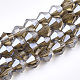 Chapelets de perles en verre électroplaqué EGLA-Q118-6mm-A06-1