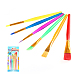 Juego de pinceles de pintura al temple con cabezal de cepillo de nailon para niños de plástico DRAW-PW0001-095-2