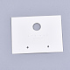 厚紙のピアスディスプレイカード  長方形  アイボリー  6.1x8cm CDIS-T003-34-2