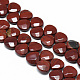 Rosso naturale perline di diaspro fili G-T066-07-1