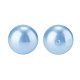 10mm circa 100pz perle di vetro perlato blu chiaro piccolo lustro satinato sciolto perline rotonde in una scatola per la creazione di gioielli HY-PH0001-10mm-006-2