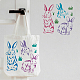 FINGERINSPIRE Bunny Stencils for Painting 30x30cm Rabbits Drawing Template Easter Rabbit Painting Stencils Reusable Bunny Stencil DIY Art and Craft Stencils For Home Decoration DIY-WH0172-476-4