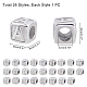 Unicraftale 26Pcs 26 Styles 316 Surgical Stainless Steel European Beads STAS-UN0020-78P-4