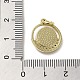 Латунные микро проложить кубического циркония подвески KK-E092-16G-02-3